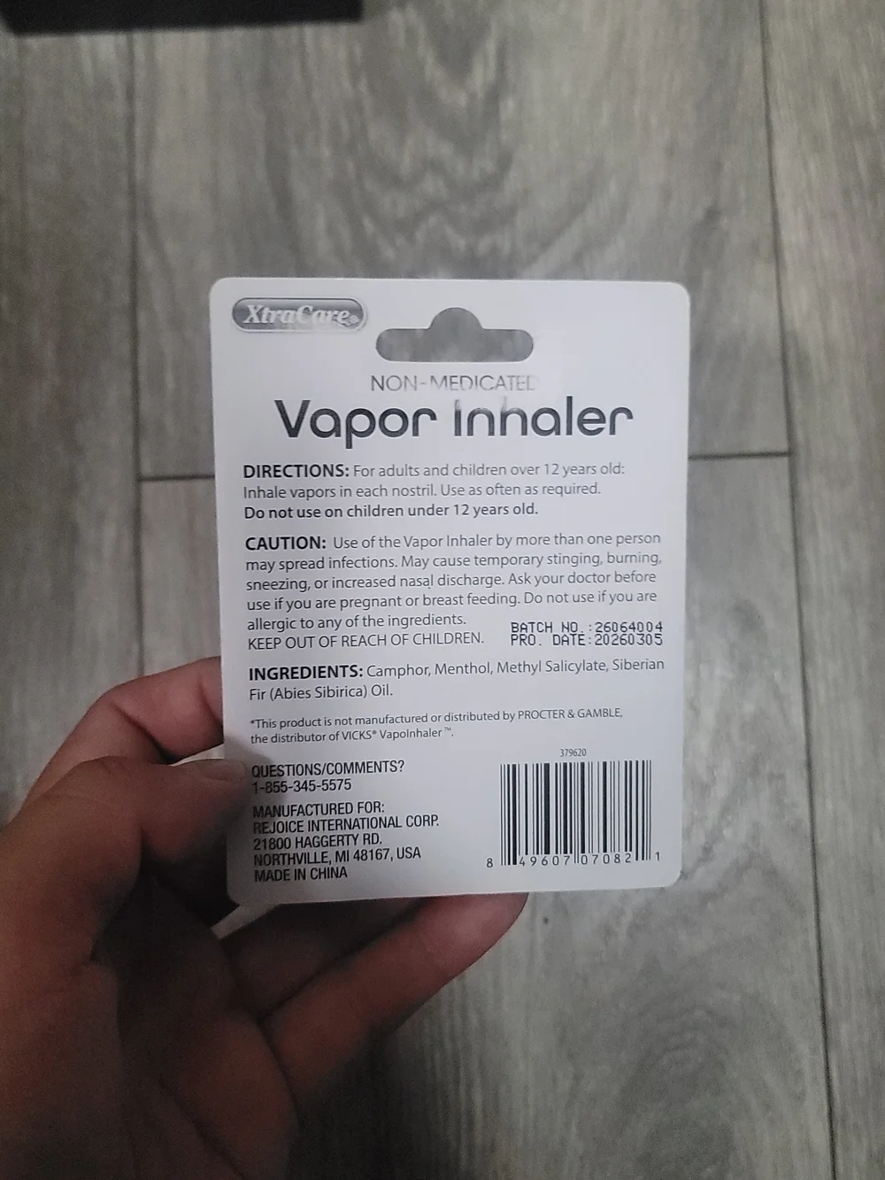 XtraCare vapor inhaler